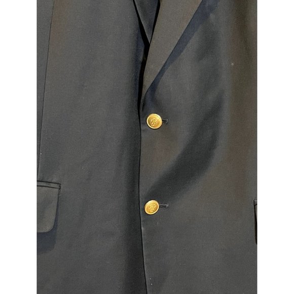 Brooks Brothers Brooksease Made in USA Navy Sportcoat with Gold Buttons - Size 4 - Picture 2 of 7